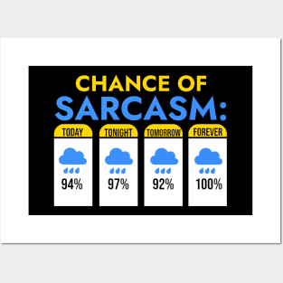 Chance of Sarcasm Posters and Art